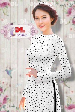 Vải áo dài chấm 5590 AD 5590